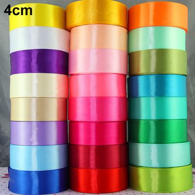 Moda de lujo 25 yardas/rollo 1cm 2cm 4cm 5cm 8cm lazo de satén de seda hecho a mano para manualidades 1cm DIY Navidad 5cm suministros para envolver regalos