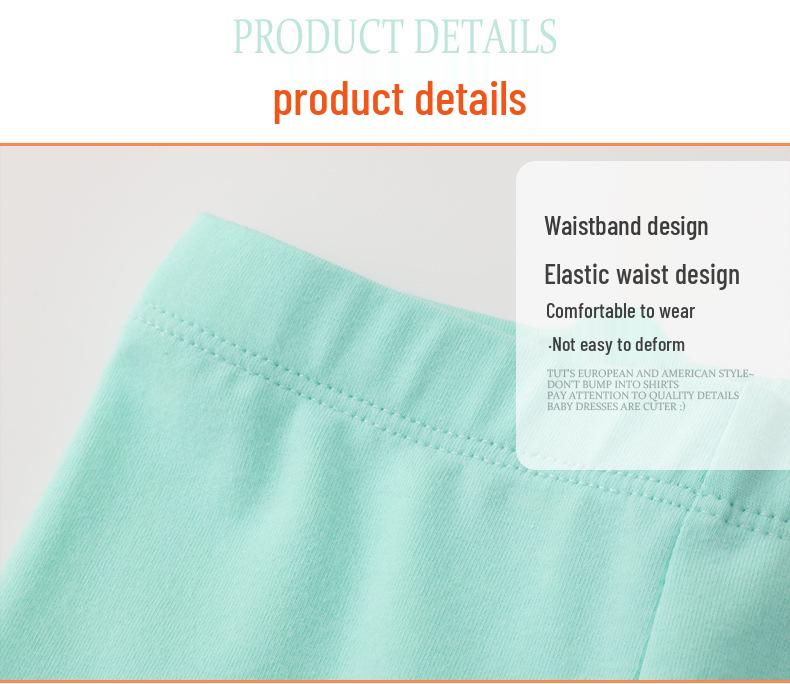 European & American Girls' Plain Color Leggings
