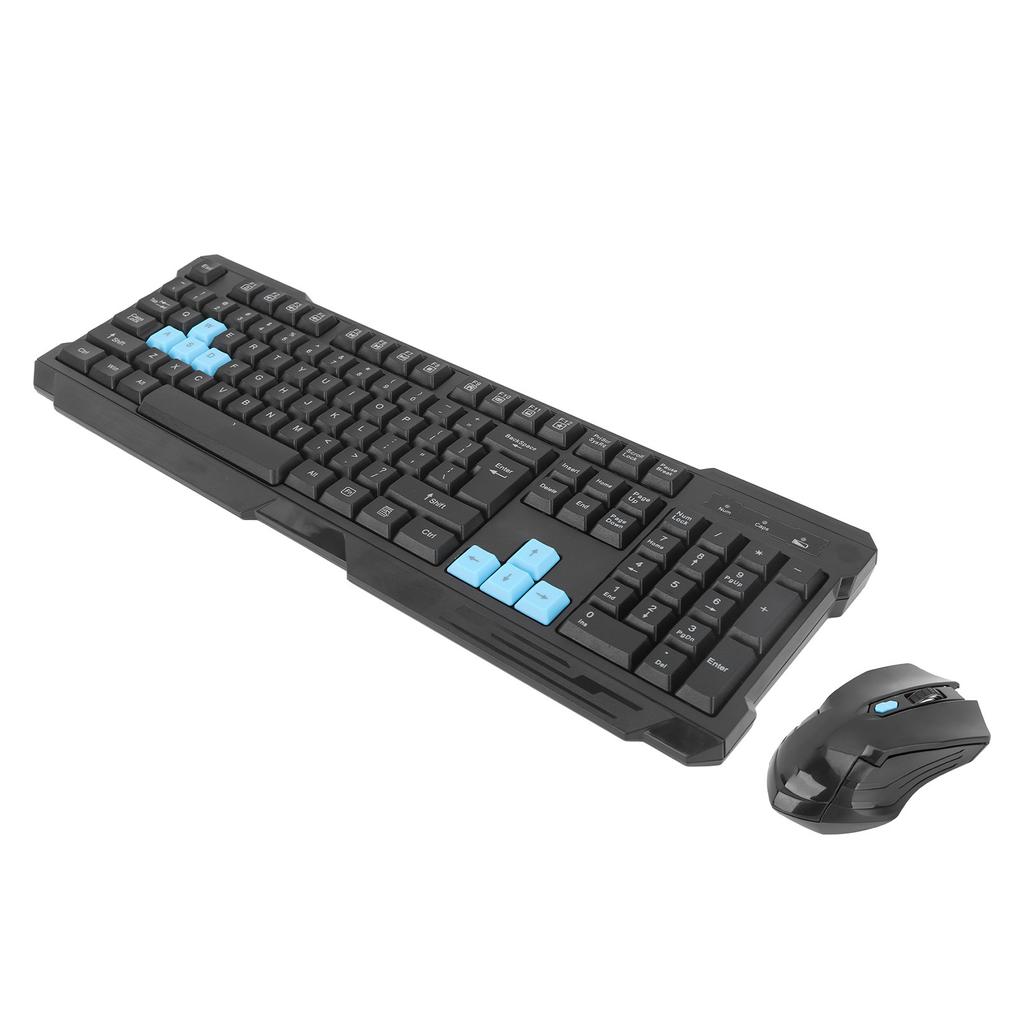Wireless Keyboard Mouse Combo Set 2.4G Multimedia USB Receiver for Desktop Computer Gaming