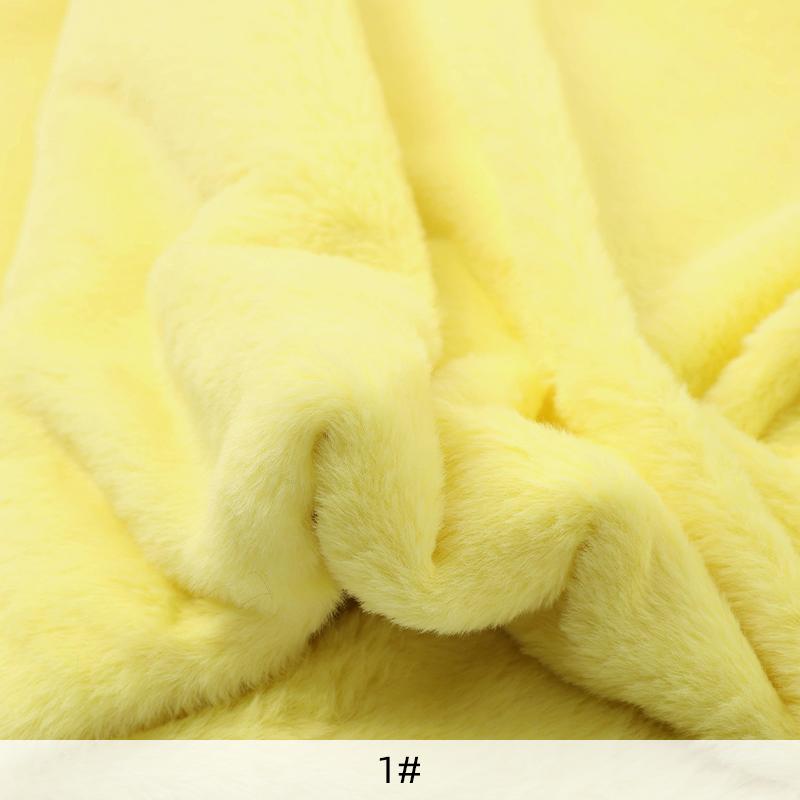 50x50cm/1m 8mm Faux Fur Fabric Soft Short Plush Fabric for Sewing DIY Doll Warm Scarf Needlework Background Display Cloth