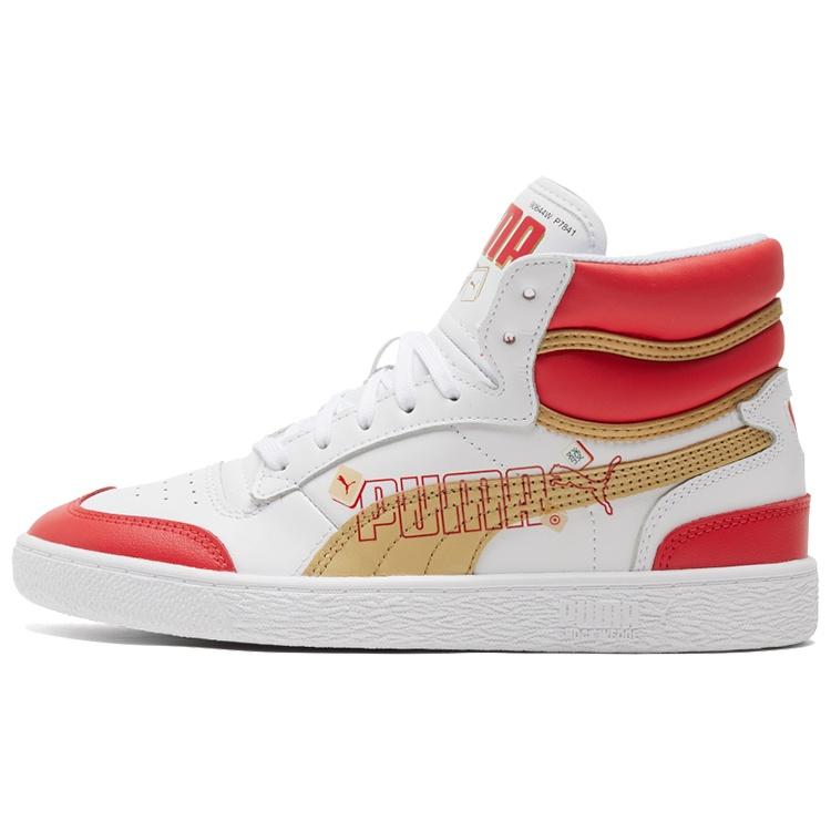 PUMA Ralph Sampson Year Of Ox Mid Shoes White/Red/Gold Men s 382290-01 EU 37