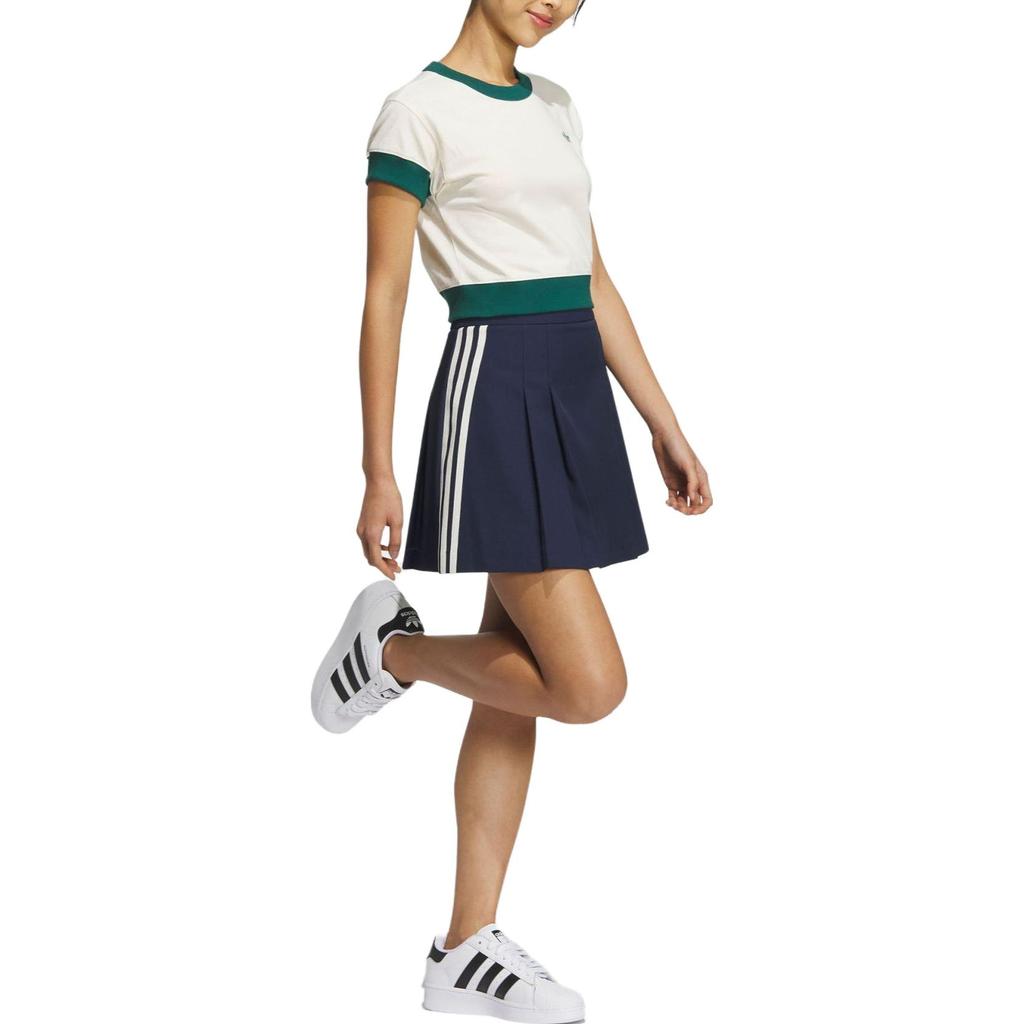(WMNS) Adidas Originals X Notitle Tennis T-Shirts 'White Green' Women's IN1078