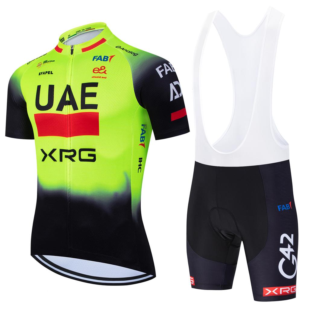 2026 Men's UAE Cycling Jersey Set classic MTB Cycling Bib Shorts Kit Reflective Bike Clothes Bicycle Maillot Cycling Clothing