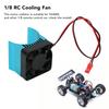 Motor Heat Sink Aluminum Alloy Stable Efficient Temperature Control Cooling Fan for 42mm Dia Motor 1Celsius8 RC   5V