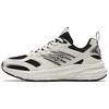 Men's Lightyear Retro Tennis Style Chunky Running Shoes Ivory White Black Silver 912425505-5