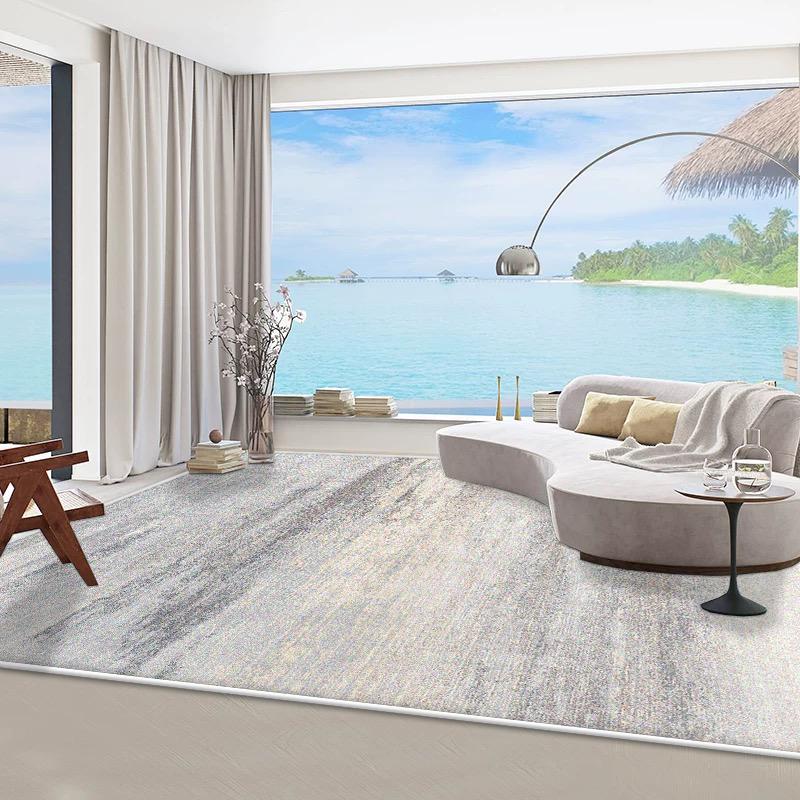 Minimalism Decoration Living Room Carpet Ink Wash Style Large Area Non-slip Rugs Modern Bedroom Lounge Sofa Easy Clean Floor Mat