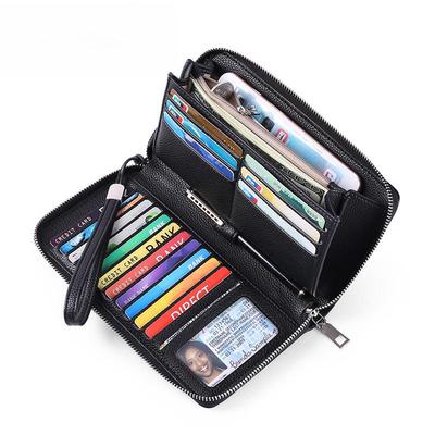 RFID Anti-Theft PU Leather Women's Wallet, Large Capacity, Long and Stylish with Multiple Card Slots.