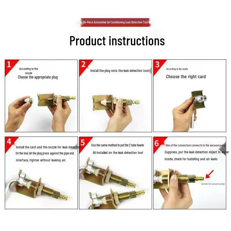 Plastic Car Air Leak Detection & Measurement Tool Set