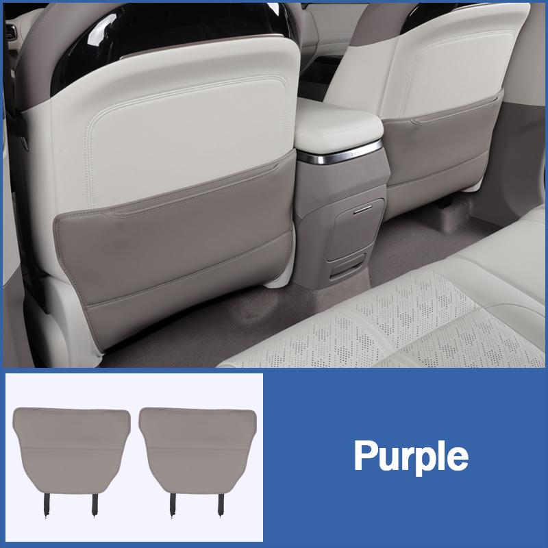 For ZEEKR 7X 2025+ Rear Seat Kick Protection Leather Cover Interior Upgrade Car Accessories 2PCS