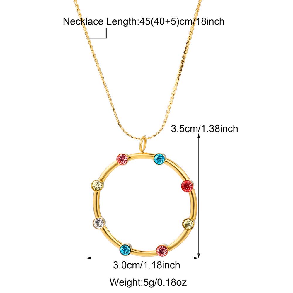 

Европейское и американское ретро циркониевое ожерелье с подвеской: Стильная золотая цепочка на ключицу для женщин