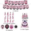 30pcs Messi football Theme Party Supplies included Banner Cake Toppers Balloons