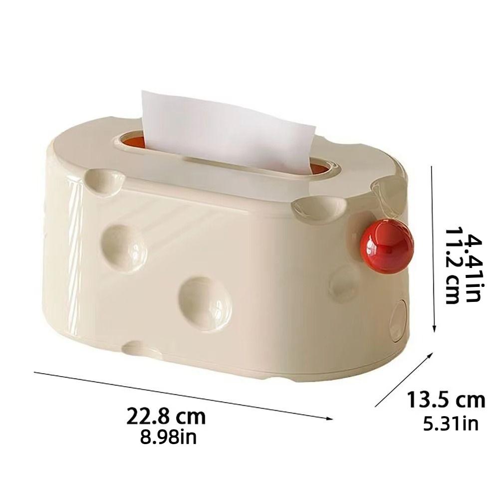 Cheese Shaped Tissue Box Holder Creative Napkin Storage Box Decorative Paper Drawer Box  Bathroom