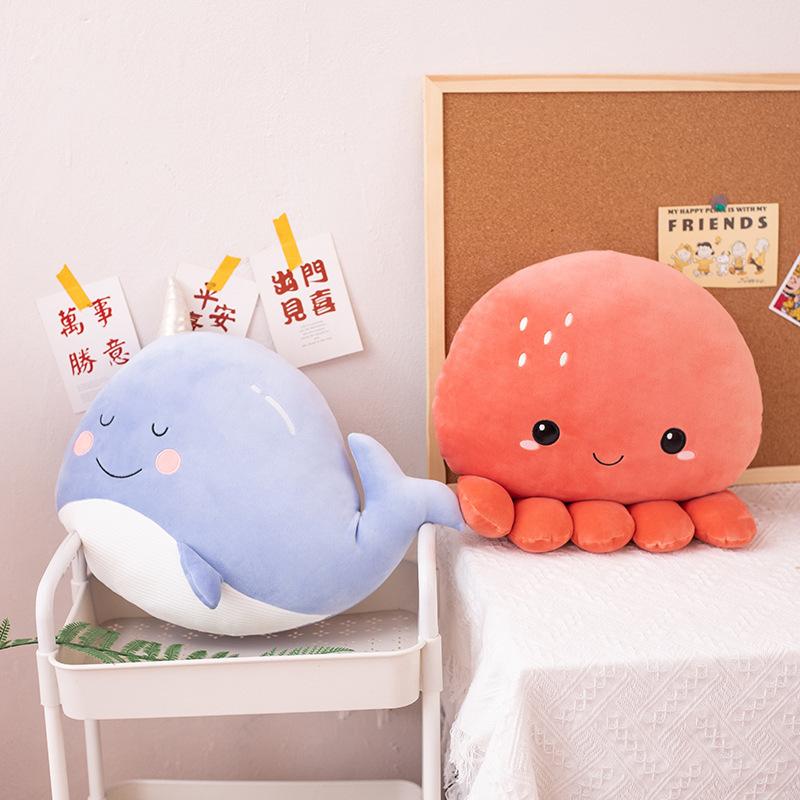 Crab Pillow Cushion Pillow Backrest Cushion Sofa Living Room Car Office Car Headboard Cute Bed Sleeping on Bed