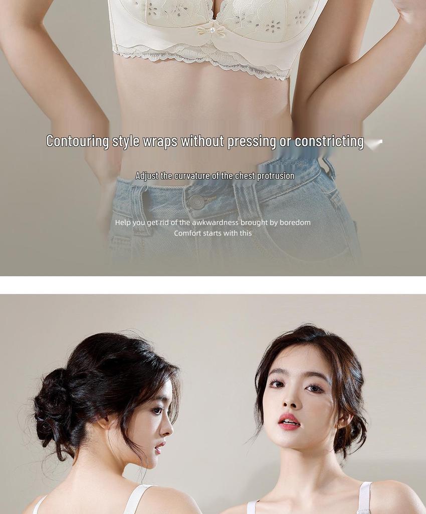 Breathable Invisible Underwire Bra for Small Busts - Anti-Sagging with Adjustable Fit