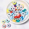 50 pcs Polymer Clay Animal & Fruit Style Mixed Color Flat Round Beads for DIY Bracelet Jewelry