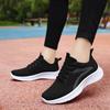 Women's Lightweight Mesh Sneakers Lace Up Breathable Walking Shoes Slip Resistant Sole Athletic Casual Trainers