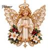 Kerstfeest Bedankjes Engel Geld Ornament, 2D Acryl Boom Feestelijke Heldere Decor Decoratie, Hangend Hanger voor Vakantie Decoratieve Seizoensgebonden Accenten