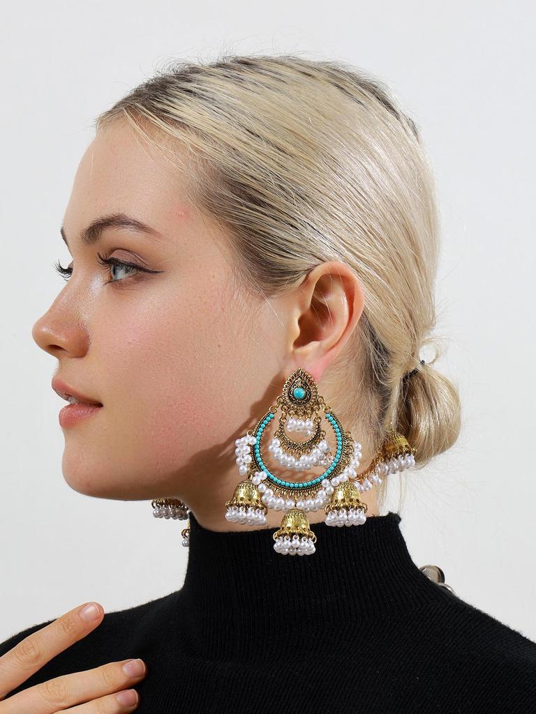 Bohemian Tassel Birdcage Bell Earrings - Retro Fashion with Ethnic Flair