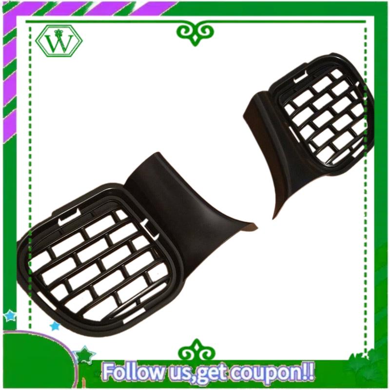 AC34-Car Front Bumper Lower Grill Grille Moulding Cover For 2015-2018 Dodge Challenger Fog Light Bezel 68259763AA 68259762AA