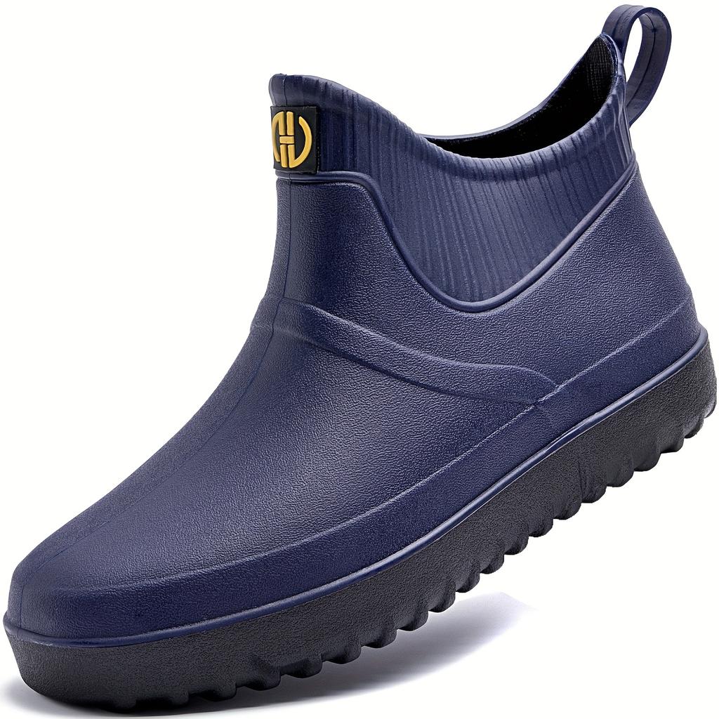 Rubber Rain Boots for Women Men, Round Toe Ankle Boots Perfect for Gardening, Fishing, Rain Day