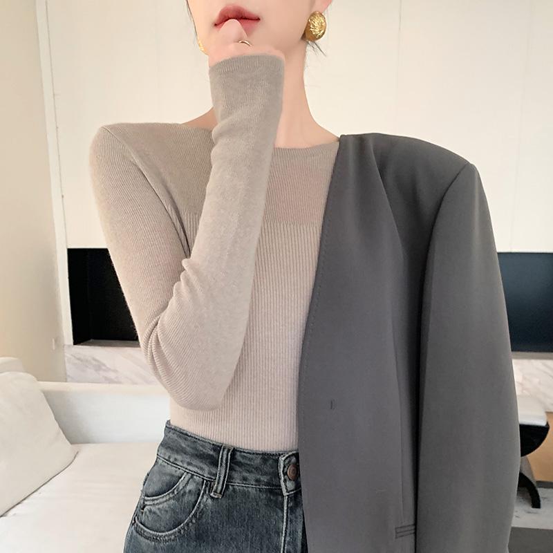 

Spring 2025 French Slim Fit Round Neck Knit Women s Shirt XL 120-135 lbs верблюд