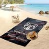 Wigan Warriors Custom Beach Towel, Print Your Name Text Lightweight Absorbent Towel for Swimming Travel