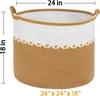 Large Cotton Rope Woven Basket, Laundry Basket, Toy Storage Basket, Storage Basket, Home Children's Storage Basket, Blanket Basket