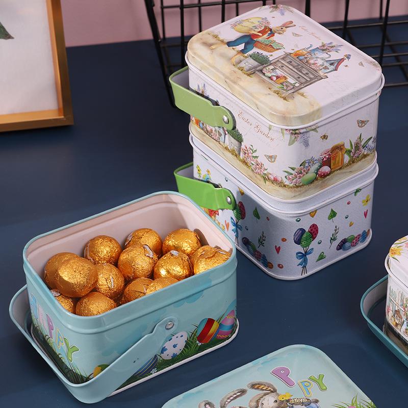 Adorable Cartoon Chocolate & Cookie Tin Box - Children's Gift or Wedding Favor Storage