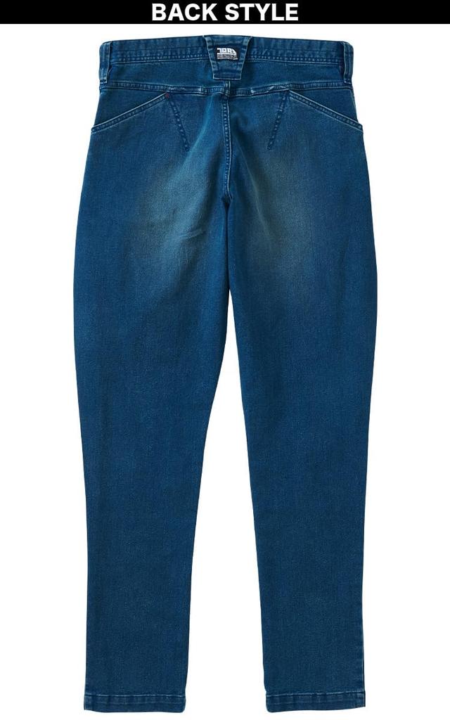 Musashino Uniform Toraichi Denim Jodhpurs, Stretch, All-Season, 8890-720, Riding-Style Workwear, Spring/Summer, Men's, 127-8890-720 (4-Con, 5L)