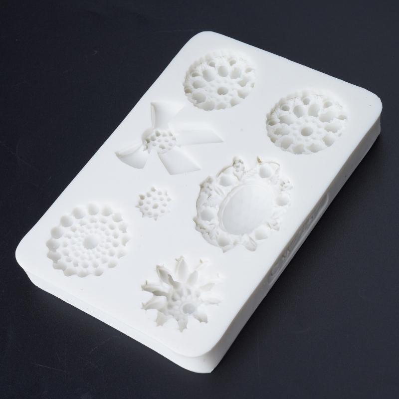 3D Jewelry Shape Silicone Rubber Flexible Food Safe Mould Clay Resin Ceramics Candy Fondant Candy Chocolate Soap Mould