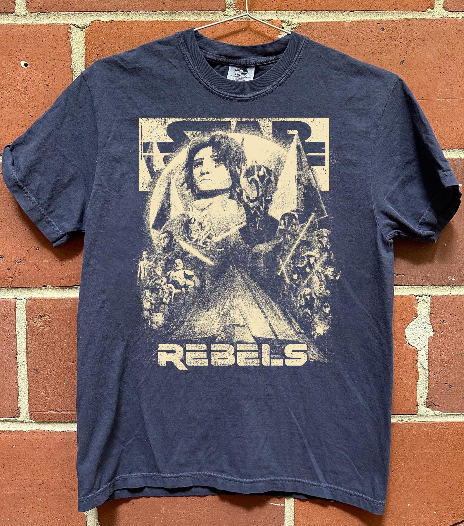 Vintage Star Wars Rebels Shirt, Retro Star Wars T-Shirt, Ezra Bridger Ahsoka Graphic Tee, Sci-Fi Movie Merch, Star Wars Fan Gift L