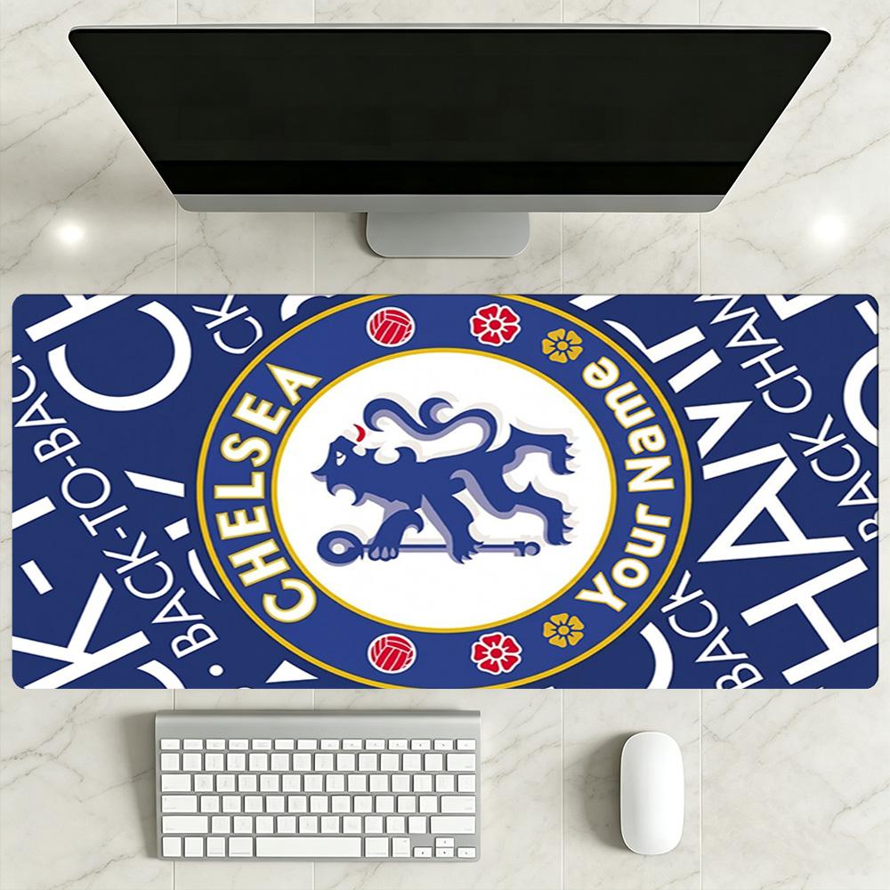 Chelsea Fc Football Player Personalized Text Mouse Pad Keyboard Mat Desktop Mouse Pad Non-Slip Rubber Base Perfect Gift for Gamers And Professionals
