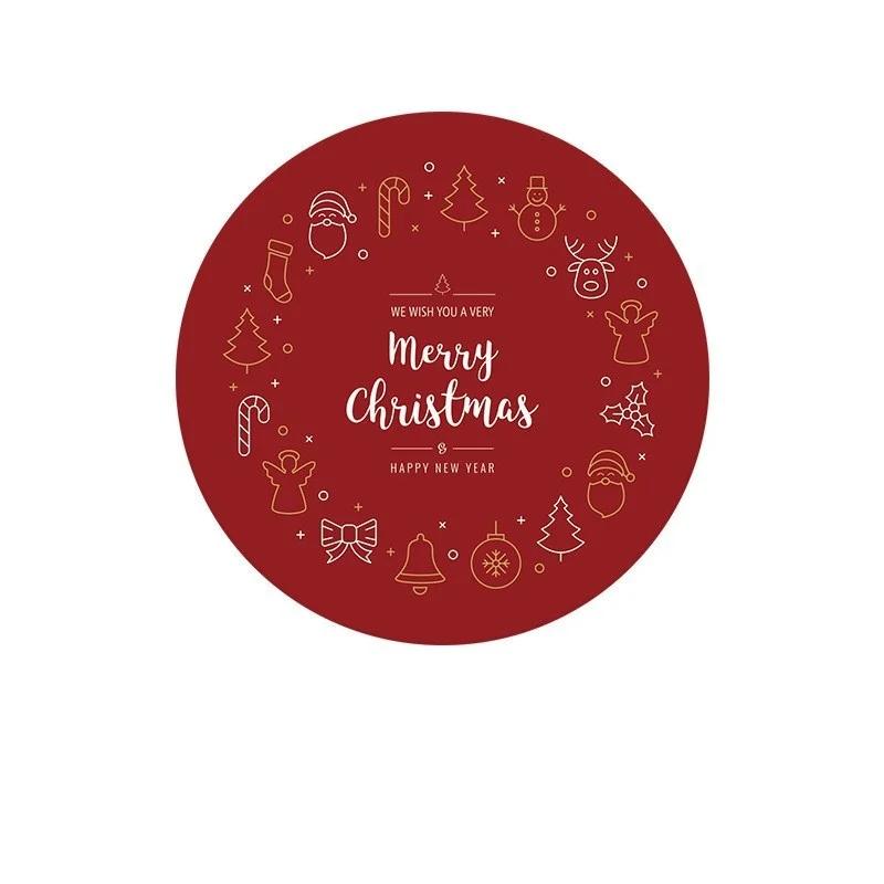 Christmas Diatomite Coasters High Value Creative Cartoon Snowman Heat Insulation Water Absorption Anti-scald Mats Home Coaster