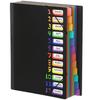 Multi-layer A4 Folder Storage Bag for Documents Color Folder 12 Labels Rainbow Inner Page Storage Book File Folder