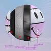 5 Smile Beginner Gift for Kids PU Basketball for Indoor and Outdoor Training Mesh No. Color-Changing Basketball, 6+, Non-Slip Wear-Resistant (Needle,