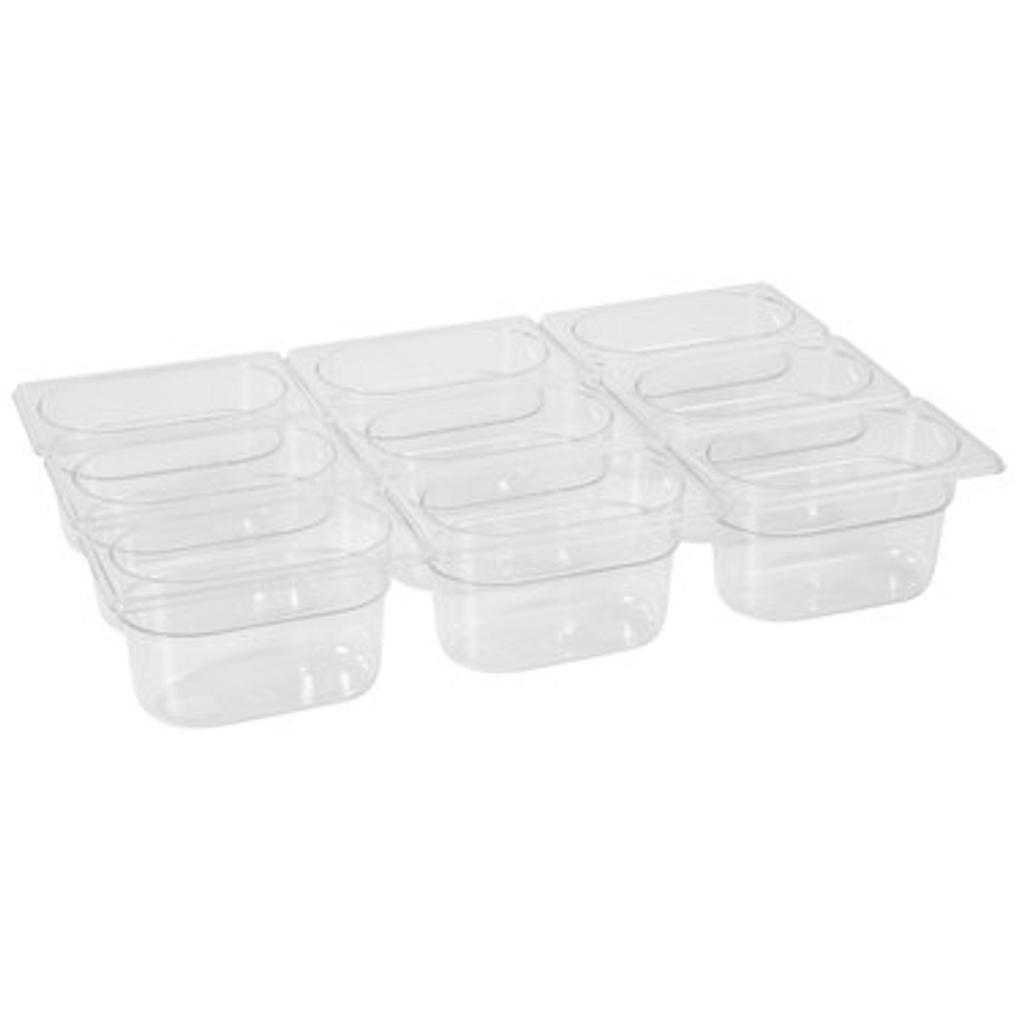 Clear Polycarbonate Gn 1/9 Container Height - Hendi 861837