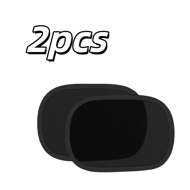 2pc Summer Car Sunshade Set – Mini Static Film, Leaves No Trace, Side Window Sun Protection