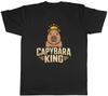 Capybara King Wearing Crown Mens T-Shirt Tee Gift Top