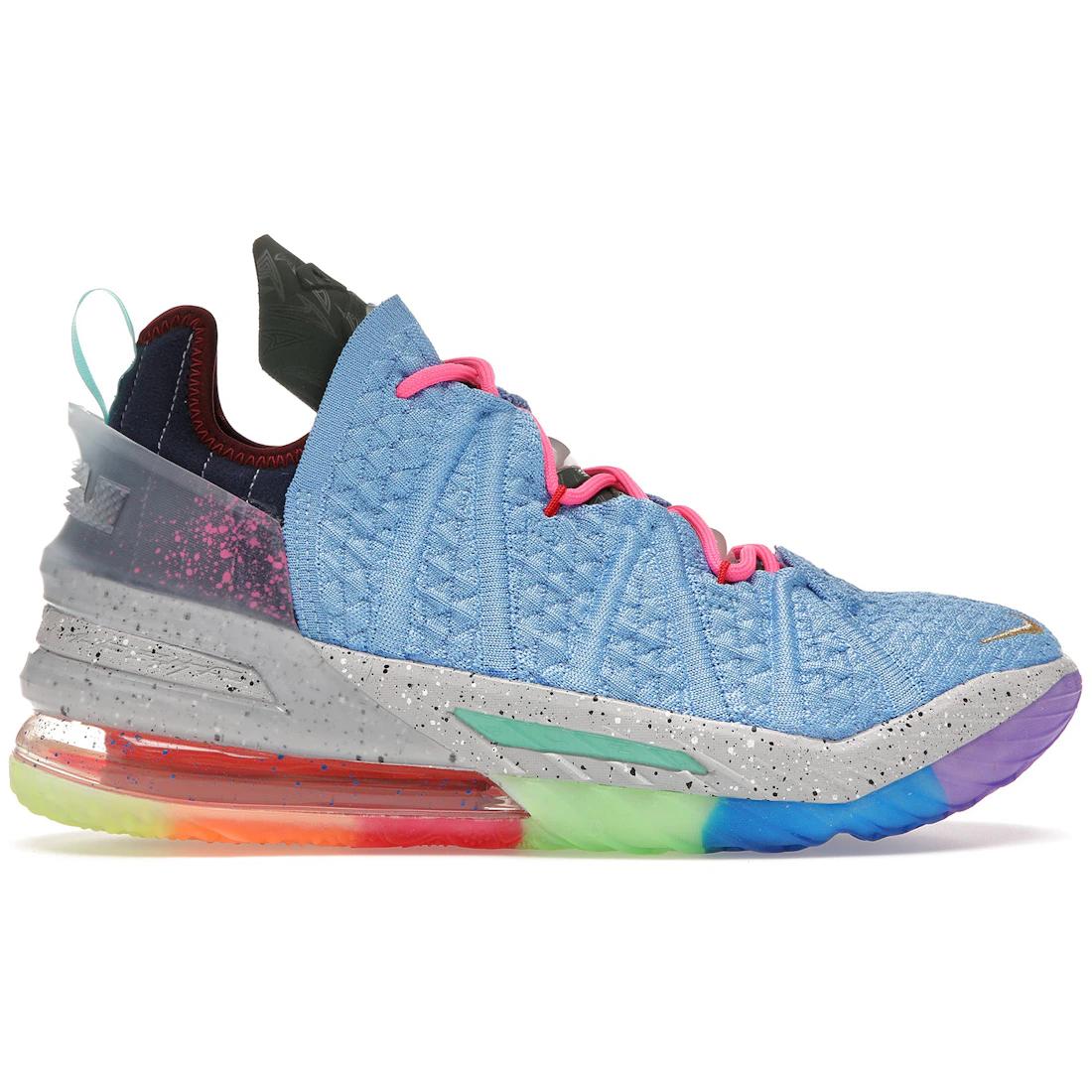 

Кроссовки Nike LeBron 18 Best of 1-9 Светло-голубые(ДМ2813-400) 42.5