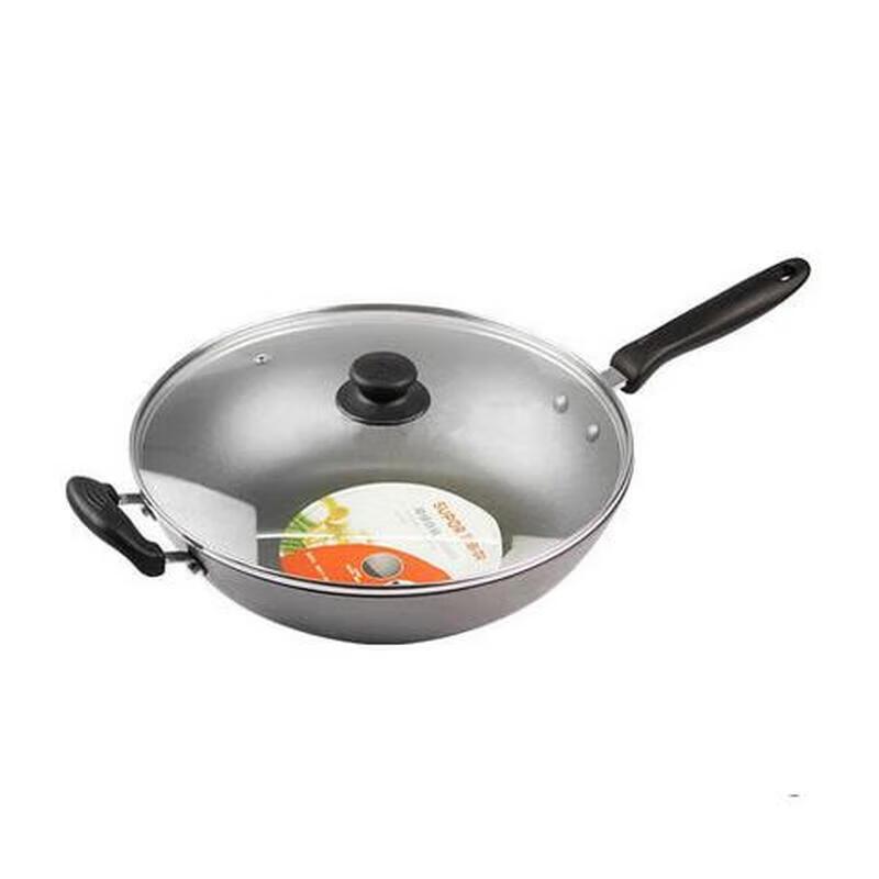 SUPOR FC32E 316 Stainless Steel Stir-Fry Pan with Lid, 32cm