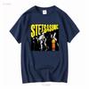 GROUP Stetsasonic HIPHOP Short Slevee Black T Shirt long or sleeves vintage Washed Top For Everyday Wear Versatile Stylish Soft