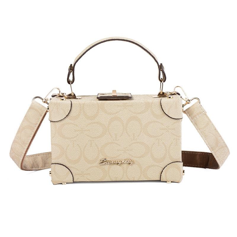 New portable box bag women's mobile phone bag versatile fashion shoulder messenger bag