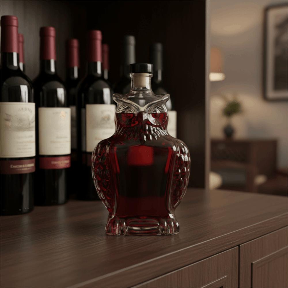 350 ML Animal Wine Dispenser Vintage Wine Bottle Funny Owl Shape Wine Decanter  Dinner Party