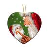 Joyful Acrylic Santa Claus And Cat Decorative Hanging Ornament For Christmas Cheer