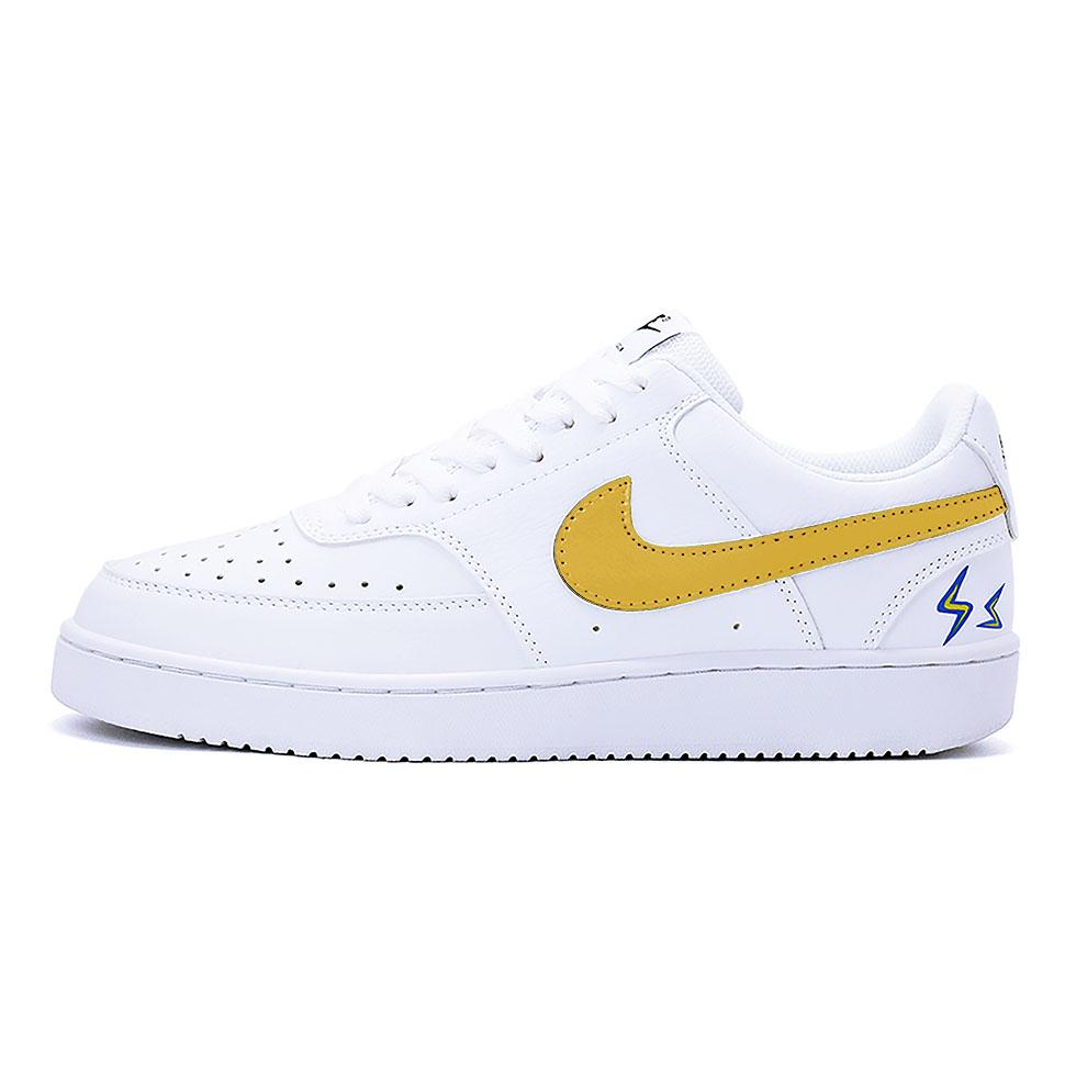 

Nike Court Vision 1 Low top Skateboard Shoes Unisex Yellow White Blue DH2987-101(team488-) 36
