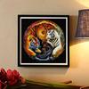 New Arrival 5D DIY Full Circle Diamond Painting "Tai Chi Tiger Picture" Embroidery Cross Stitch Home Decor Gift