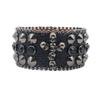 Amerikanisches Strass-Nieten-Armband Armband Kreuz Schädel Dekoration Punk Goth Personalisierter Schmuck