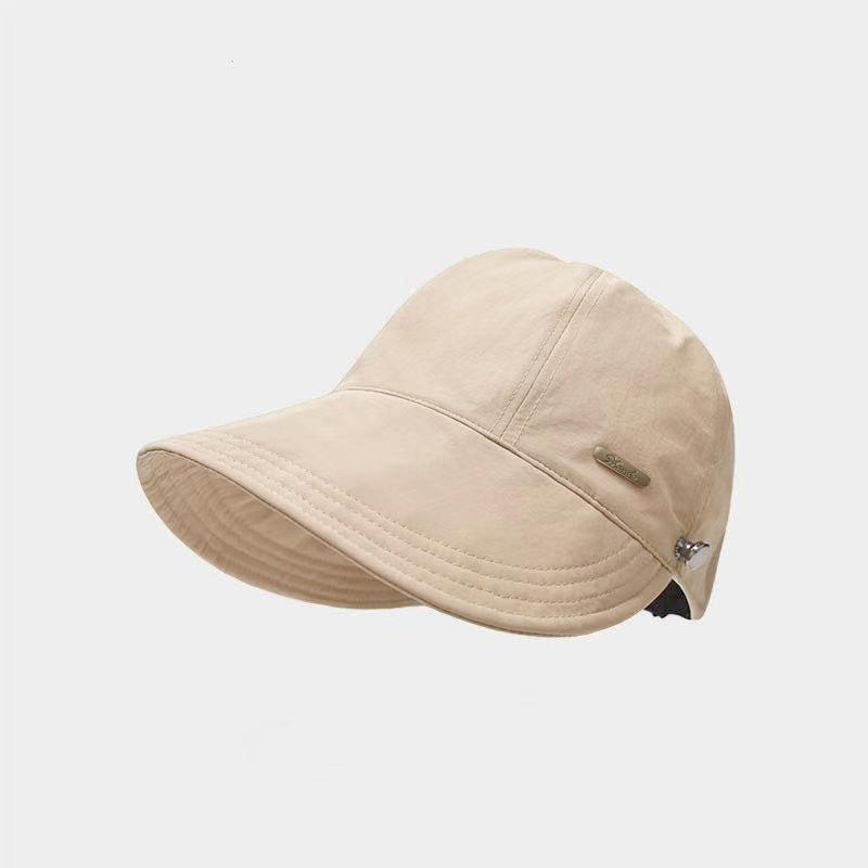 Women Outdoor Wide Brim Sunscreen Hat Casual Fashion Summer Beach Breathable Visor Sun Hat