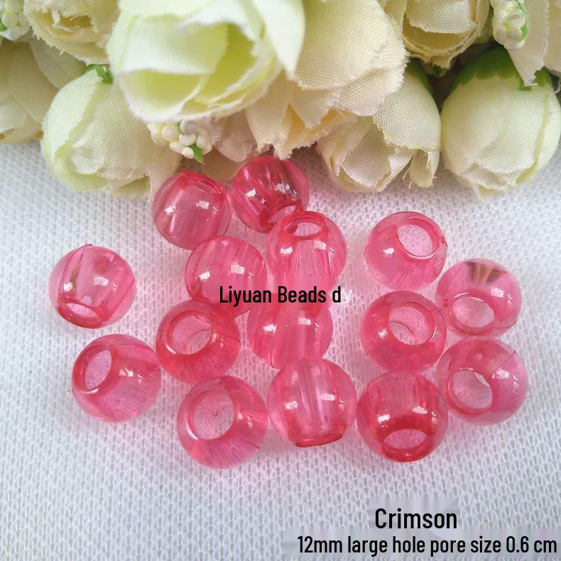 10MM Transparent Acrylic Round Beads for DIY Beaded Bag & Curtain Divider Accessories
