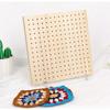 Wooden Crochet Blocking Board with Grid and Pins for Knitting Granny Squares Projects DIY Craft Gift for Beginners Adults